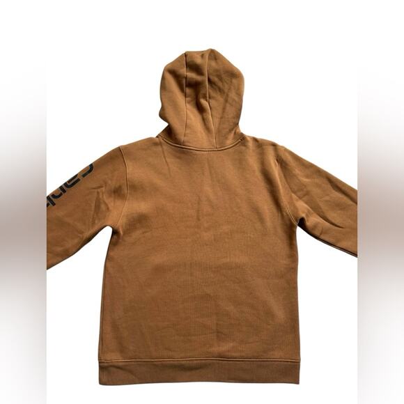 Carhartt Boys Long Sleeve graphic hooded sweatshirt brown size large 14/16 NWOT - Picture 5 of 8